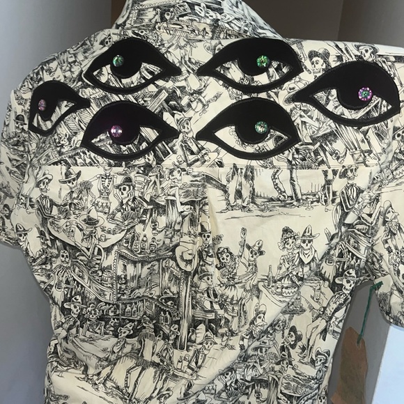 after life at the saloon hand made button down - Picture 7 of 14